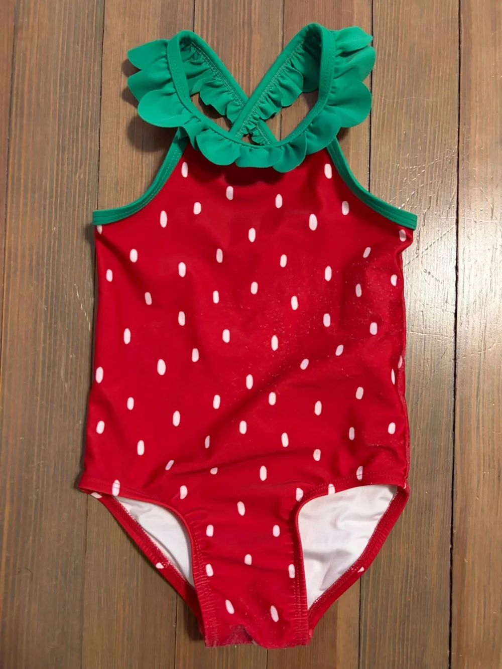 Size 2T old navy strawberry swim suit